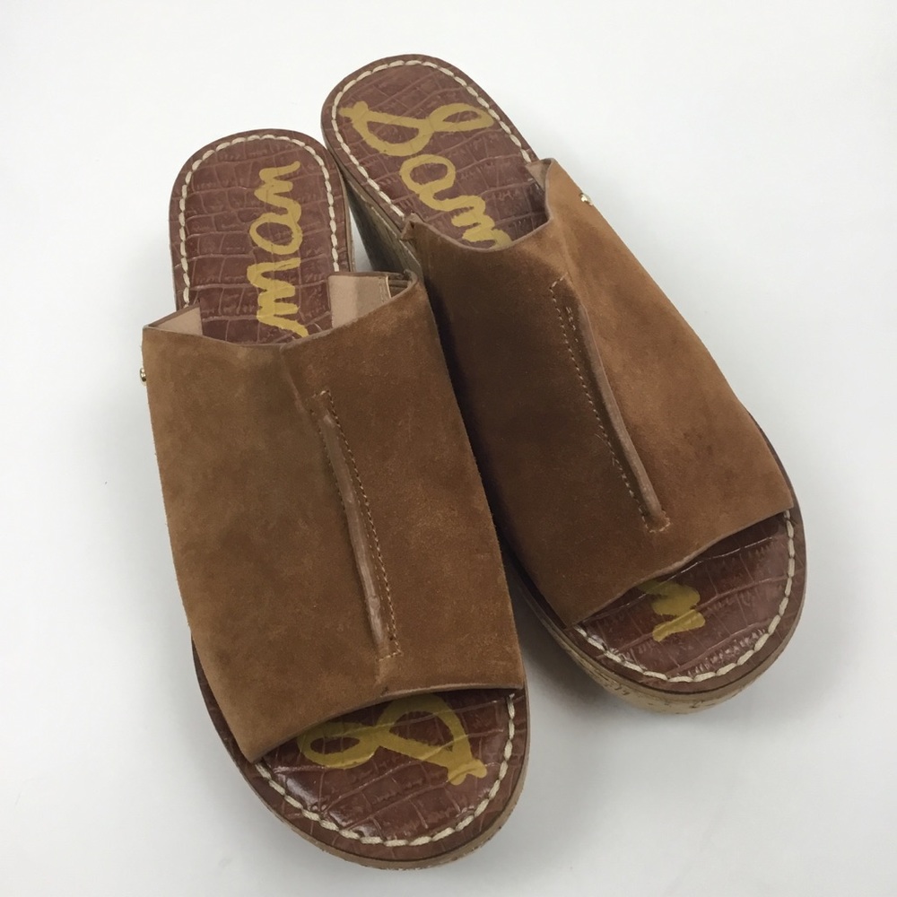 Sam Edelman Tan Suede Ranger wedge sz 8.5